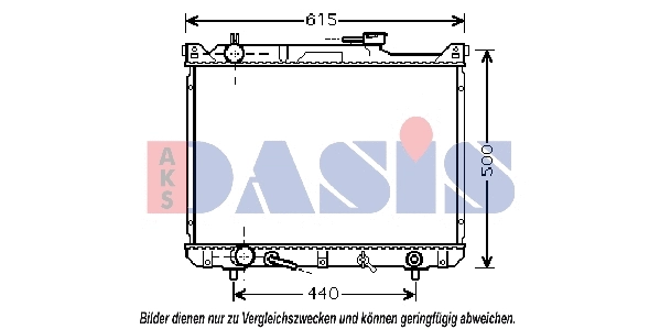 Radiator, engine cooling (320023N)