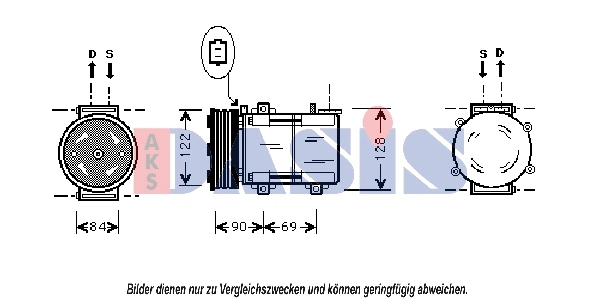Compressor, air conditioning (851379N)