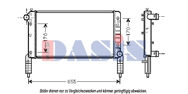 Radiator, engine cooling (080056N)