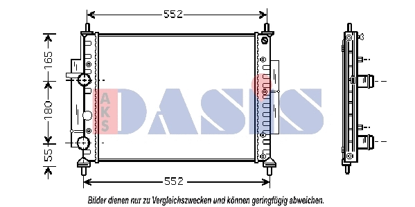 Radiator, engine cooling (080027N)