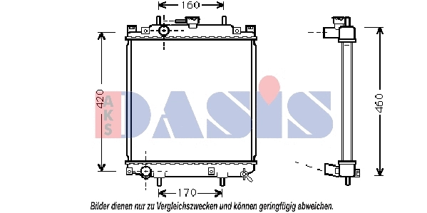 Radiator, engine cooling (360410N)