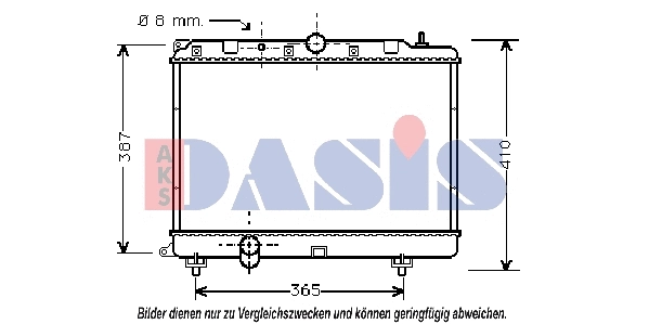 Radiator, engine cooling (370350N)