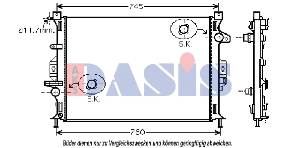 Radiator, engine cooling (092046N)