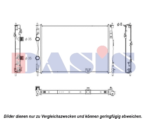 Radiator, engine cooling (070137N)