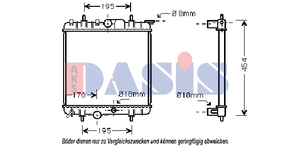 Radiator, engine cooling (060027N)