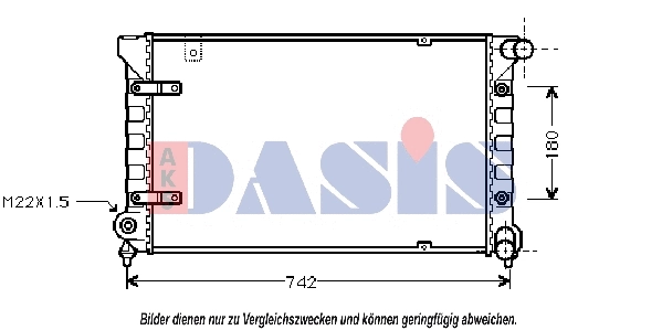 Radiator, engine cooling (330050N)
