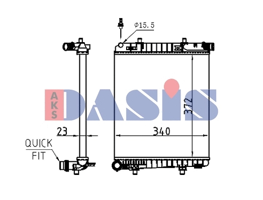 Radiator, engine cooling (210275N)