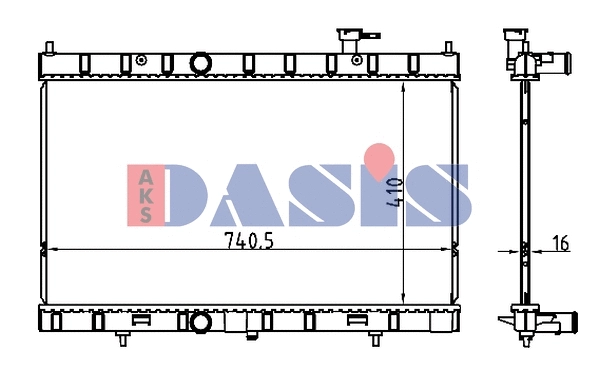 Radiator, engine cooling (070189N)