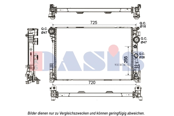 Radiator, engine cooling (120115N)