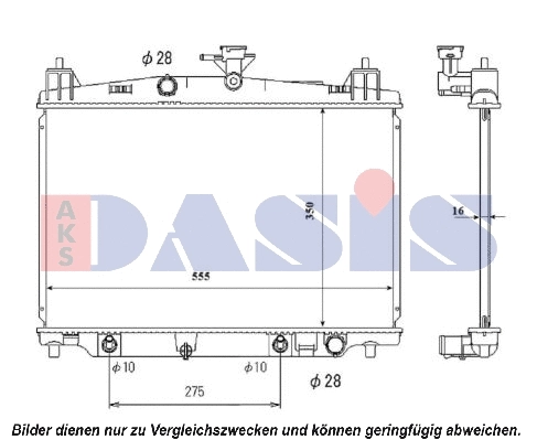 Radiator, engine cooling (110064N)