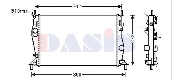 Radiator, engine cooling (090121N)