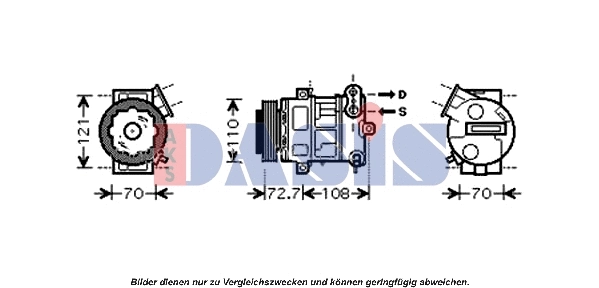 Compressor, air conditioning (851555N)