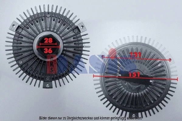Clutch, radiator fan (128260N)