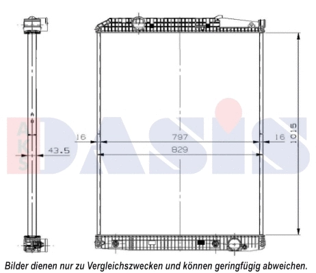 Radiator, engine cooling (131005S)