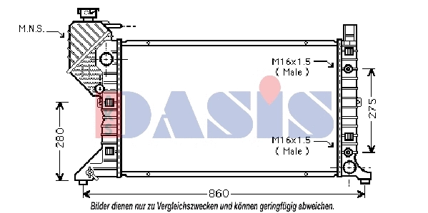 Radiator, engine cooling (130003N)