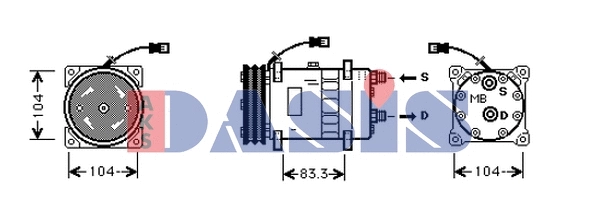 Compressor, air conditioning (852912N)