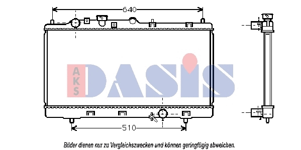 Radiator, engine cooling (111230N)