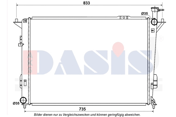 Radiator, engine cooling (560094N)