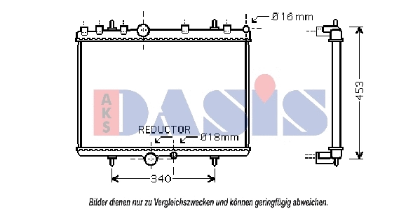 Radiator, engine cooling (160111N)