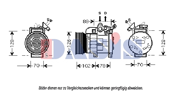 Compressor, air conditioning (851364N)