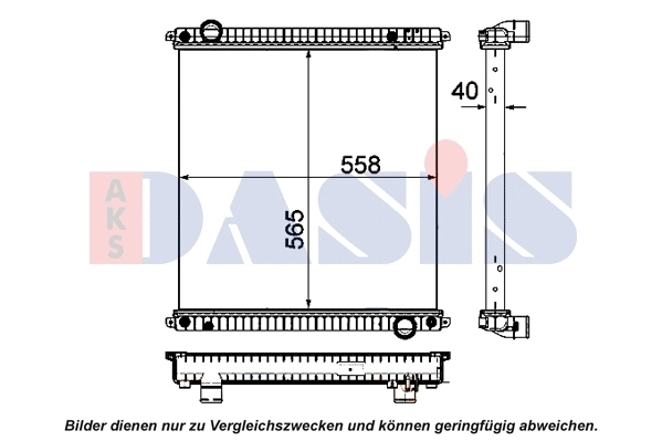 Radiator, engine cooling (400050N)