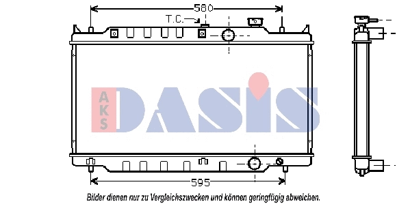 Radiator, engine cooling (110660N)
