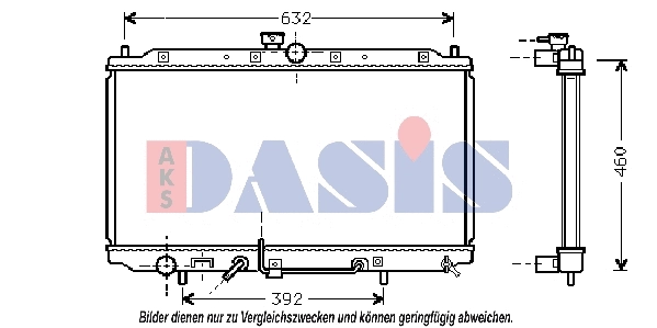 Radiator, engine cooling (141180N)
