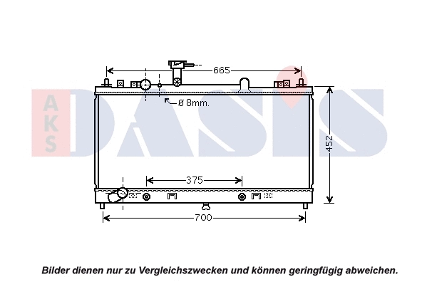 Radiator, engine cooling (110089N)