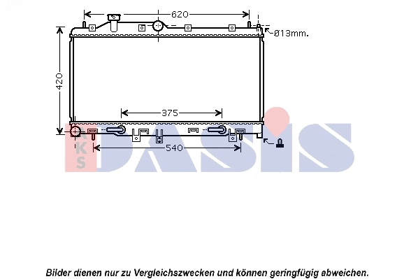 Radiator, engine cooling (350034N)