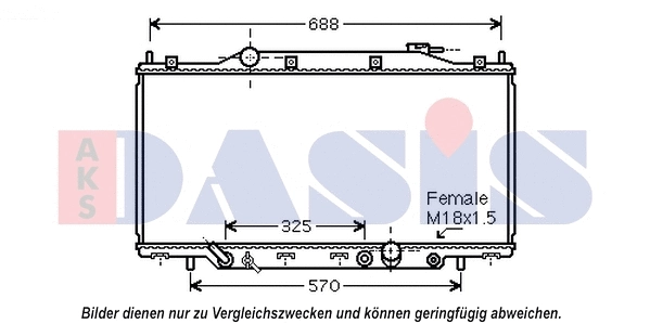 Radiator, engine cooling (100075N)