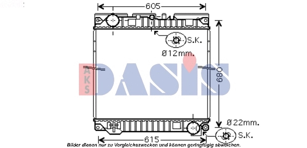 Radiator, engine cooling (260013N)