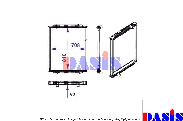 Radiator, engine cooling (260006N)