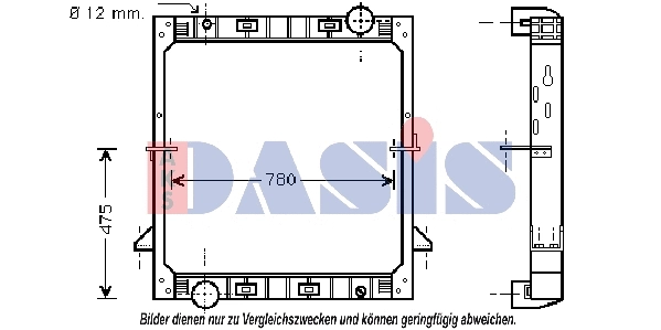 Radiator, engine cooling (400014N)