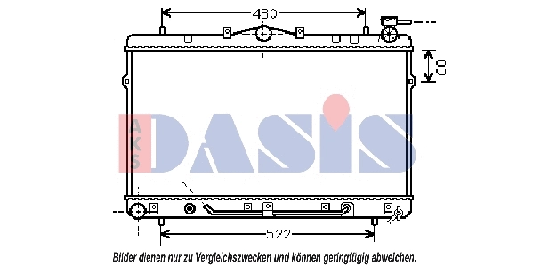 Radiator, engine cooling (560230N)