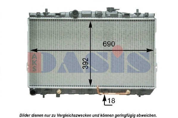 Radiator, engine cooling (560051N)