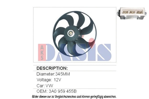 Fan, engine cooling (870160N)