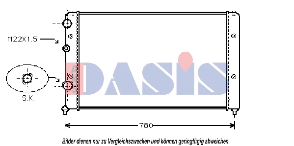 Radiator, engine cooling (041910N)