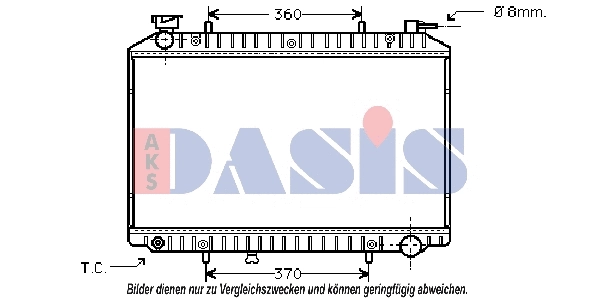 Radiator, engine cooling (070280N)