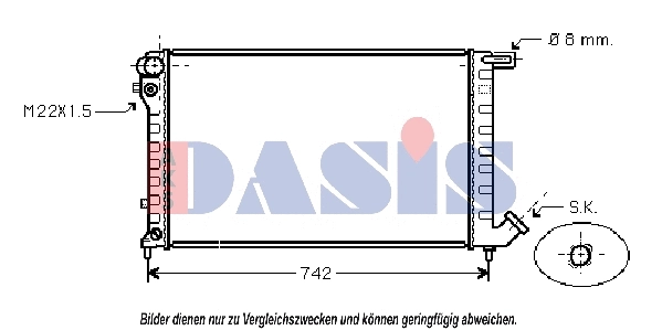 Radiator, engine cooling (160042N)