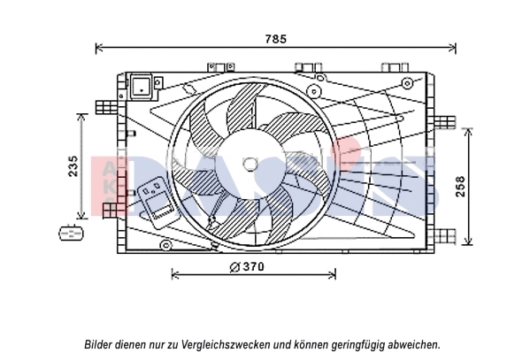 Fan, engine cooling (158092N)
