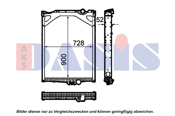Radiator, engine cooling (280022N)