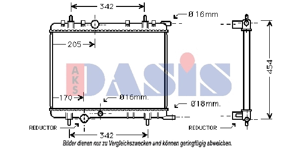 Radiator, engine cooling (160072N)