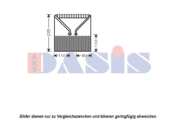 Evaporator, air conditioning (820106N)