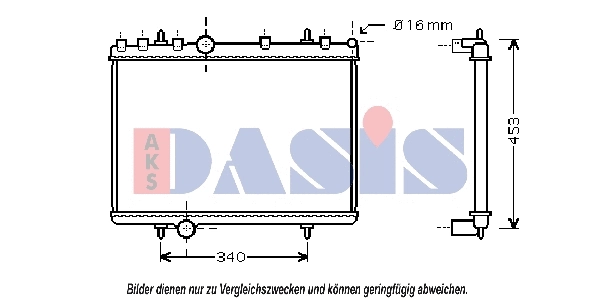 Radiator, engine cooling (160105N)