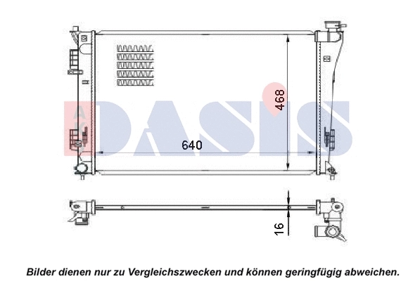 Radiator, engine cooling (560074N)