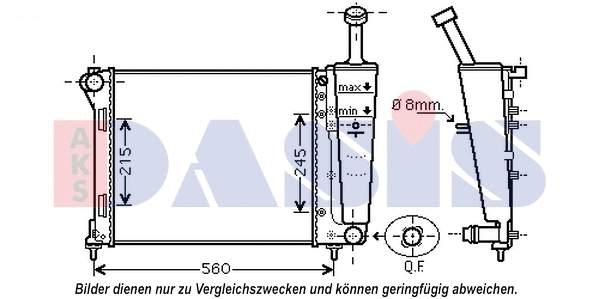Radiator, engine cooling (080111N)