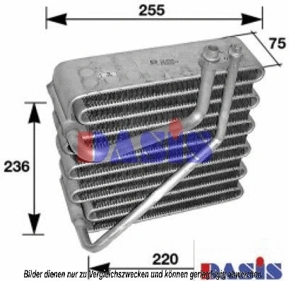 Evaporator, air conditioning (821500N)