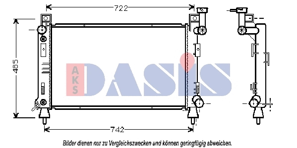 Radiator, engine cooling (520520N)
