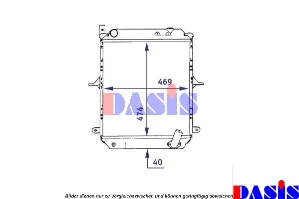 Radiator, engine cooling (070024N)