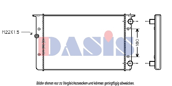 Radiator, engine cooling (041230N)